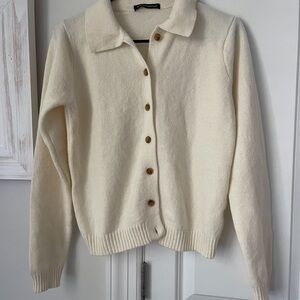 Brandy Melville Cream Knit Cardigan
